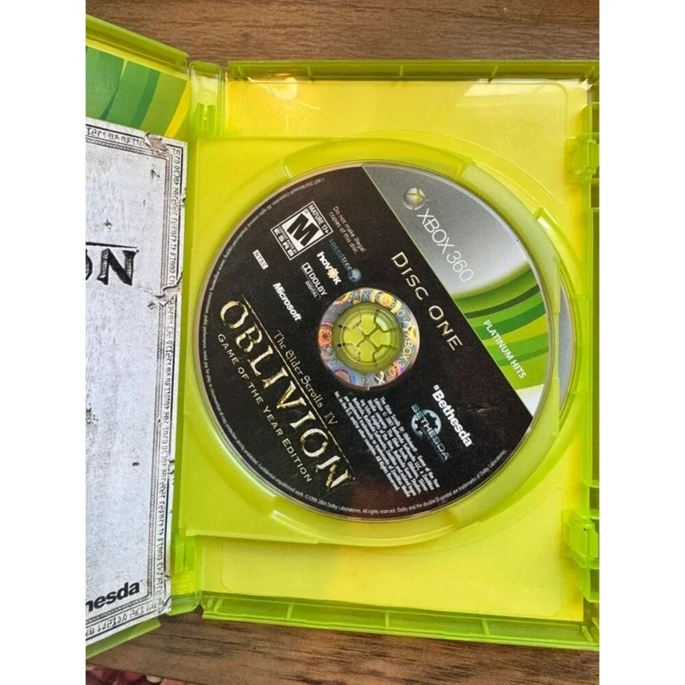 Xbox 360 Oblivion Game of the Year Edition Platinum Hits